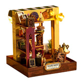 Magic House Scene Model Kit DIY Miniature Wooden Christmas Gifts Small size wooden assembly model
